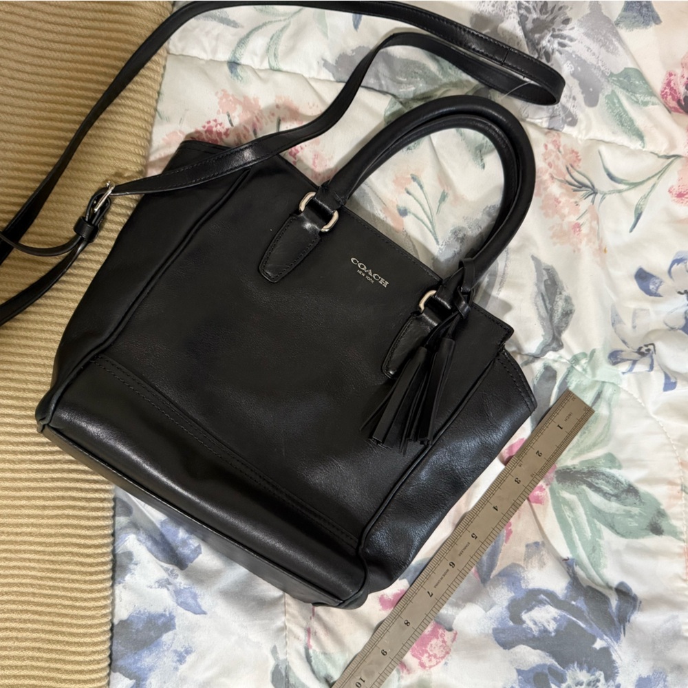 COACH Legacy Mini Black Tanner Handbag - Picture 9 of 10